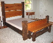 barn wood furniture, barn wood bed, rustic bed